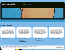 Tablet Screenshot of grovesmedia.wordpress.com