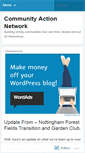 Mobile Screenshot of communityactionnetwork.wordpress.com