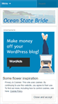 Mobile Screenshot of oceanstatebride.wordpress.com