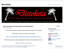 Tablet Screenshot of discoketa.wordpress.com