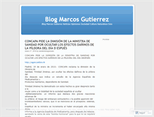 Tablet Screenshot of marcosgutierrez.wordpress.com