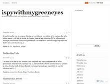 Tablet Screenshot of ispywithmygreeneyes.wordpress.com