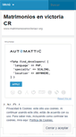 Mobile Screenshot of matrimoniosenvictoriacr.wordpress.com