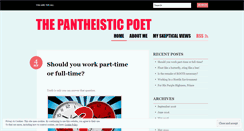 Desktop Screenshot of pantheistic.wordpress.com