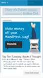 Mobile Screenshot of diaryofafuturegoldengirl.wordpress.com