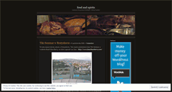 Desktop Screenshot of foodandspirits.wordpress.com