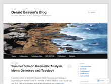 Tablet Screenshot of gerardbesson.wordpress.com