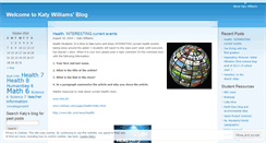 Desktop Screenshot of katywilliams.wordpress.com