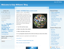 Tablet Screenshot of katywilliams.wordpress.com