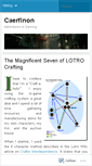 Mobile Screenshot of caerfinon.wordpress.com