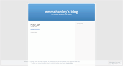 Desktop Screenshot of emmahanley.wordpress.com