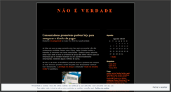 Desktop Screenshot of naoehverdade.wordpress.com