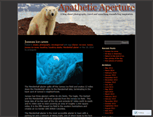 Tablet Screenshot of apatheticaperture.wordpress.com