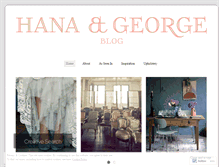 Tablet Screenshot of hanaandgeorge.wordpress.com