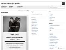Tablet Screenshot of christopherstrong.wordpress.com