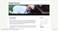 Desktop Screenshot of halaqahkeluarga.wordpress.com