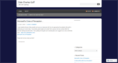 Desktop Screenshot of dalegoff.wordpress.com