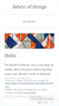 Mobile Screenshot of fabricofthings.wordpress.com