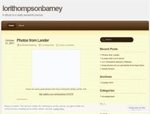 Tablet Screenshot of lorithompsonbarney.wordpress.com