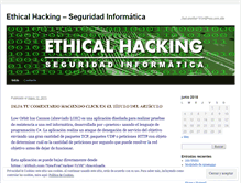 Tablet Screenshot of ethicalhackingnet.wordpress.com