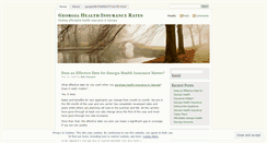 Desktop Screenshot of georgiahealthinsurancerates.wordpress.com
