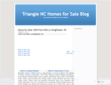 Tablet Screenshot of homesforsaletriangle.wordpress.com