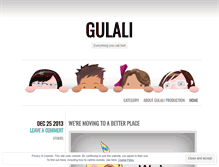 Tablet Screenshot of gulaliproduction.wordpress.com