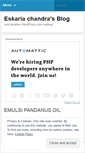 Mobile Screenshot of eskariachandra.wordpress.com