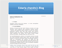 Tablet Screenshot of eskariachandra.wordpress.com