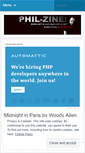 Mobile Screenshot of philzine.wordpress.com