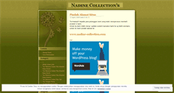 Desktop Screenshot of nadinecollection.wordpress.com
