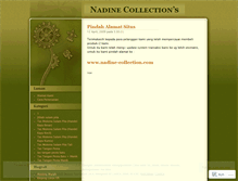 Tablet Screenshot of nadinecollection.wordpress.com