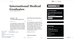 Desktop Screenshot of internationalmedicalgraduates.wordpress.com