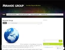 Tablet Screenshot of mirandegroup.wordpress.com