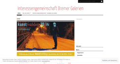 Desktop Screenshot of bremergalerien.wordpress.com