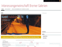 Tablet Screenshot of bremergalerien.wordpress.com
