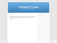 Tablet Screenshot of emidento21.wordpress.com