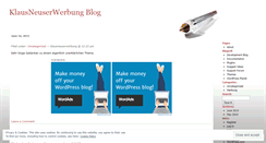 Desktop Screenshot of klausneuserwerbung.wordpress.com