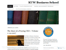 Tablet Screenshot of kuwbusinessschool.wordpress.com