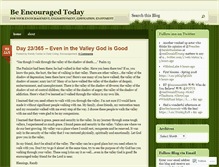 Tablet Screenshot of beencouragedtoday.wordpress.com