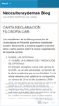 Mobile Screenshot of neoculturaydemas.wordpress.com