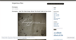 Desktop Screenshot of imperiousrex.wordpress.com