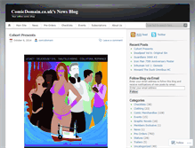 Tablet Screenshot of comicdomain.wordpress.com