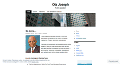 Desktop Screenshot of olayjoseph.wordpress.com