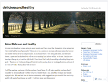 Tablet Screenshot of deliciousandhealthy.wordpress.com