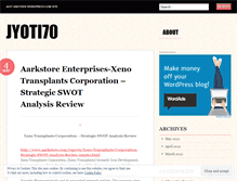 Tablet Screenshot of jyoti70.wordpress.com