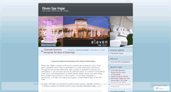 Desktop Screenshot of elevenspavegas.wordpress.com