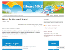 Tablet Screenshot of iheartmilwaukee.wordpress.com