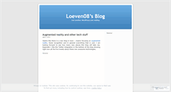 Desktop Screenshot of loeven08.wordpress.com