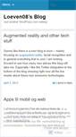 Mobile Screenshot of loeven08.wordpress.com